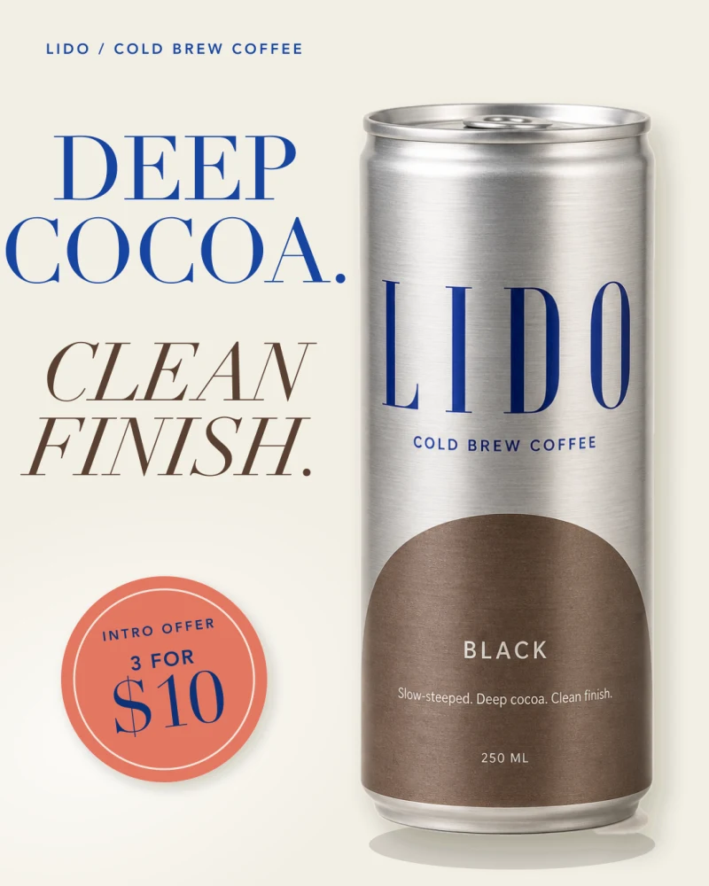 Lido ad: Black product hero