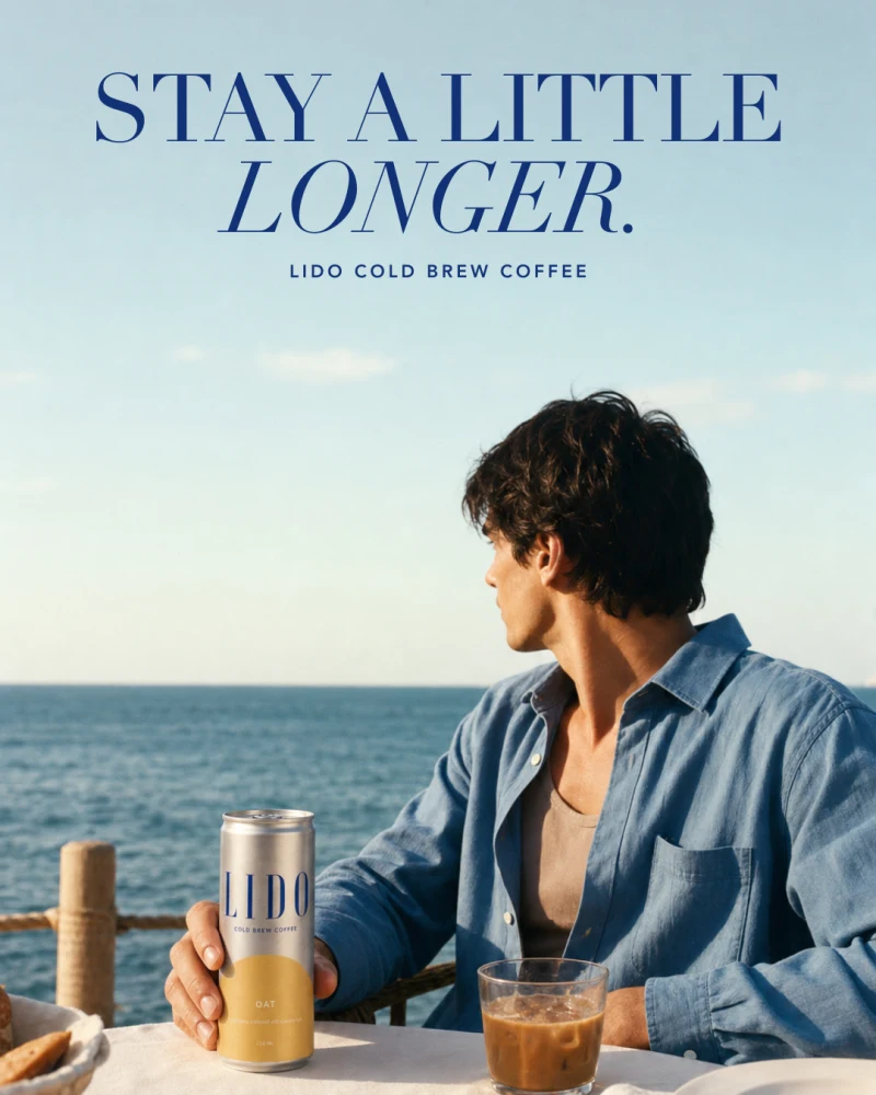 Lido ad: Long lunch sea view