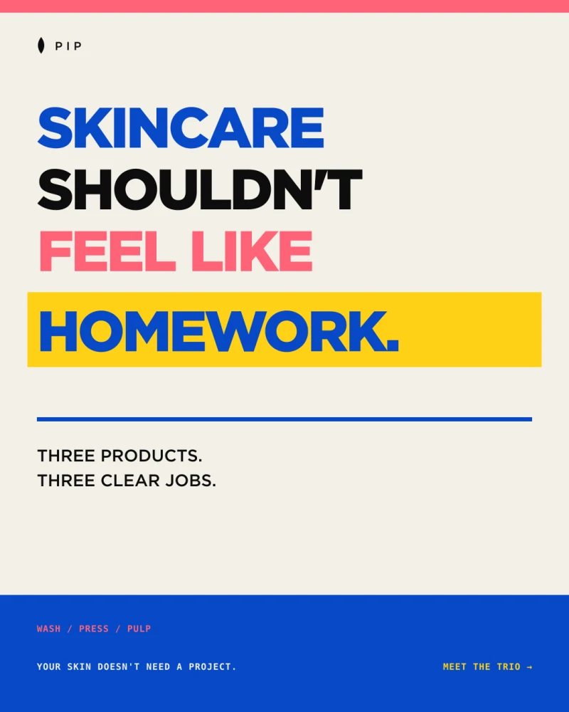 Pip ad: Type-only