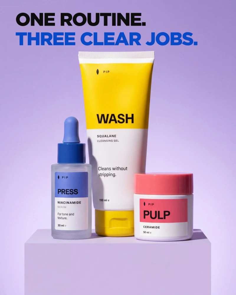 Pip ad: Trio full bleed