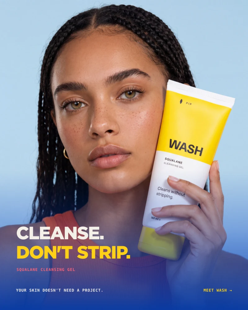 Pip ad: Wash full bleed