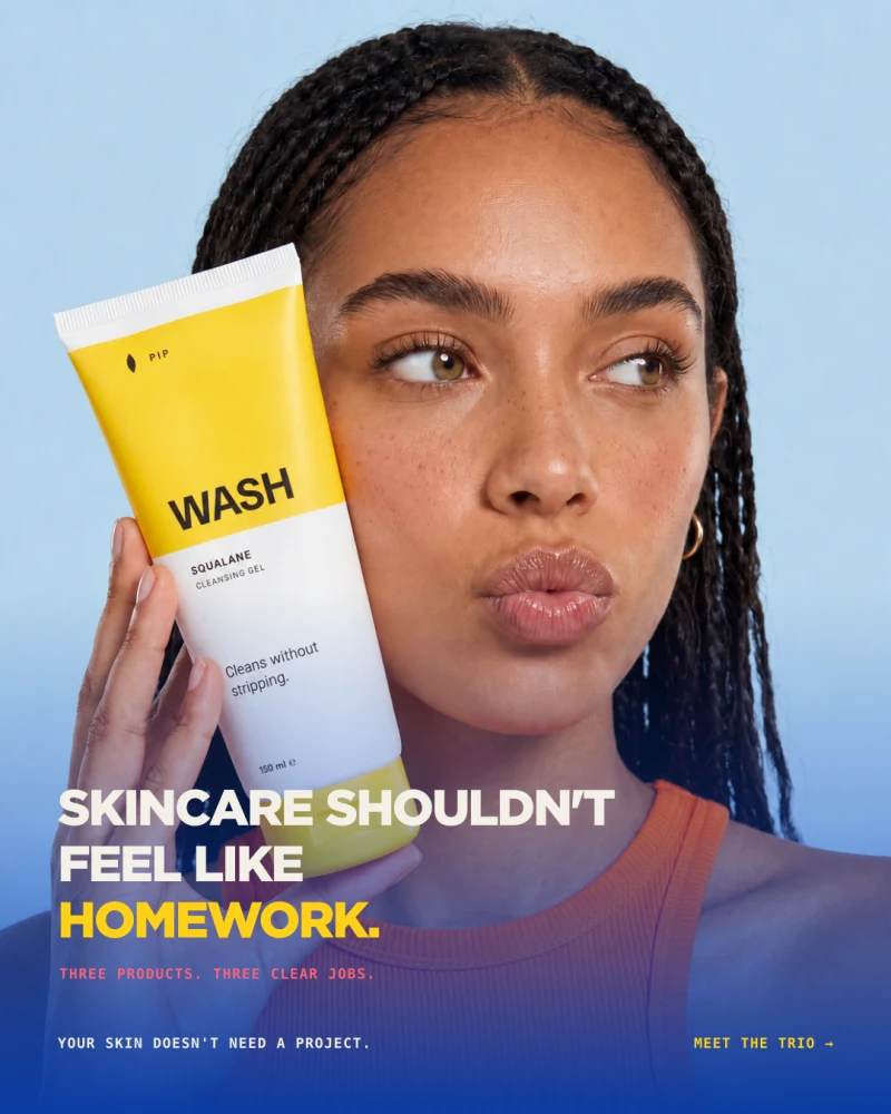 Pip ad: Homework full bleed