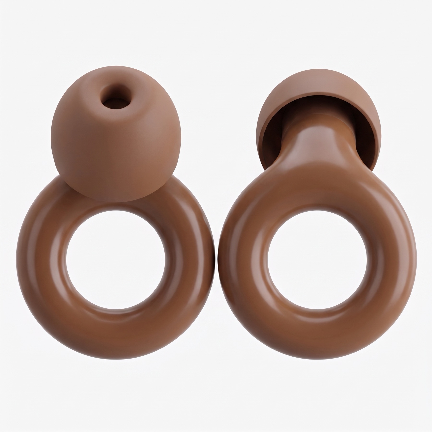 Front view · Brown