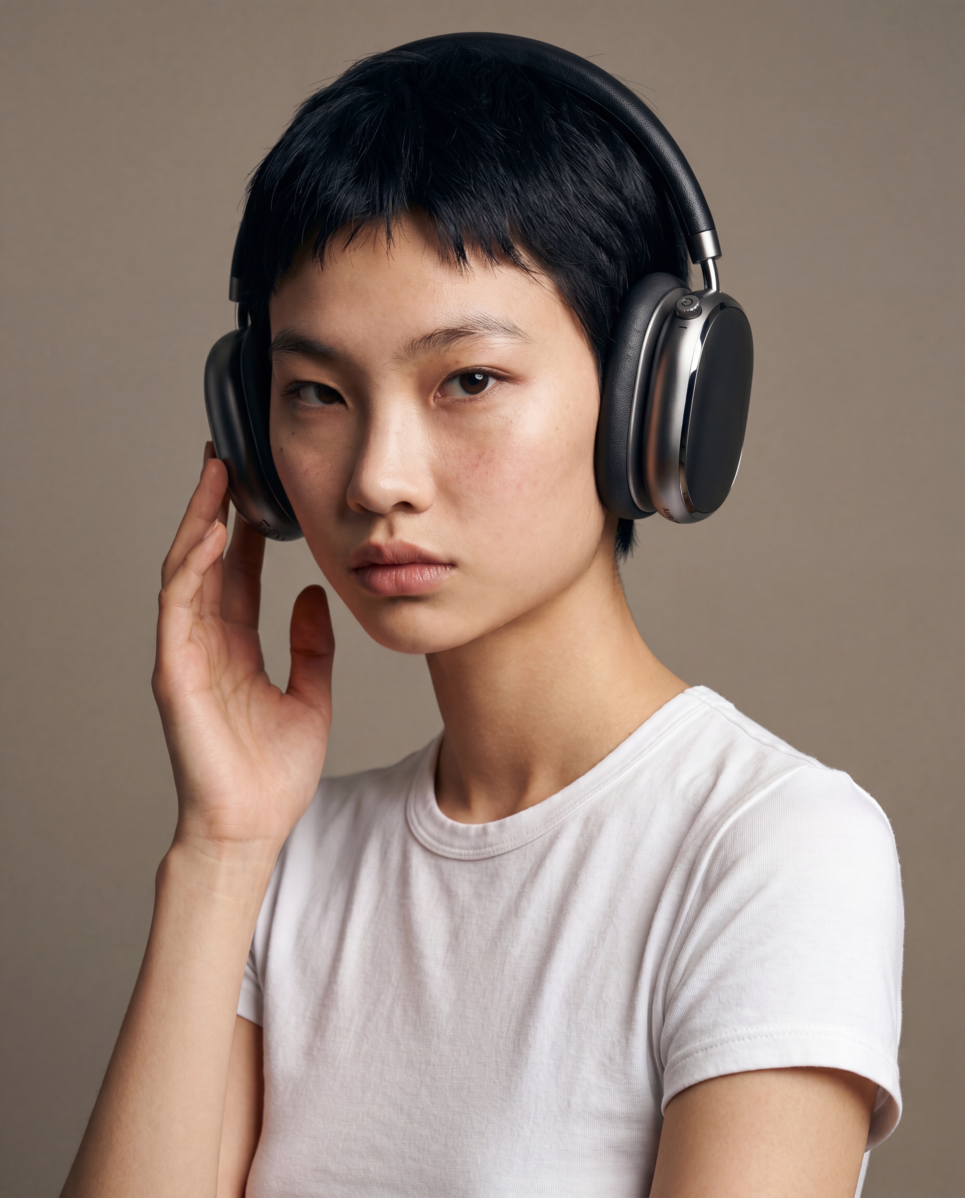 Sounds headphones worn in the studio