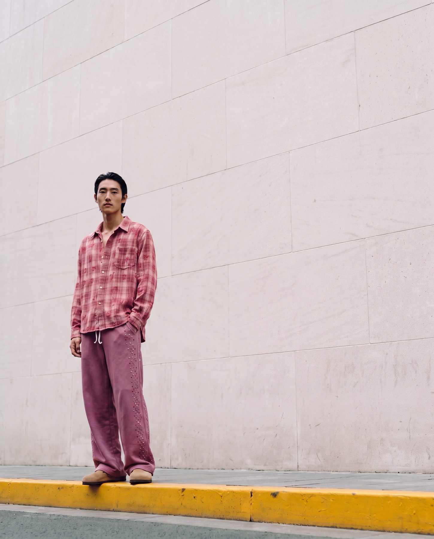 Distant wall portrait