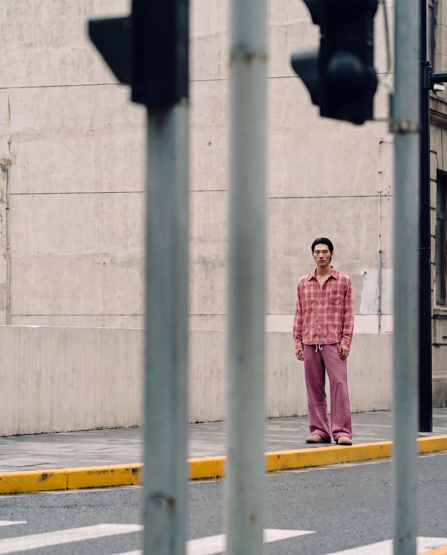 Street corner and negative space