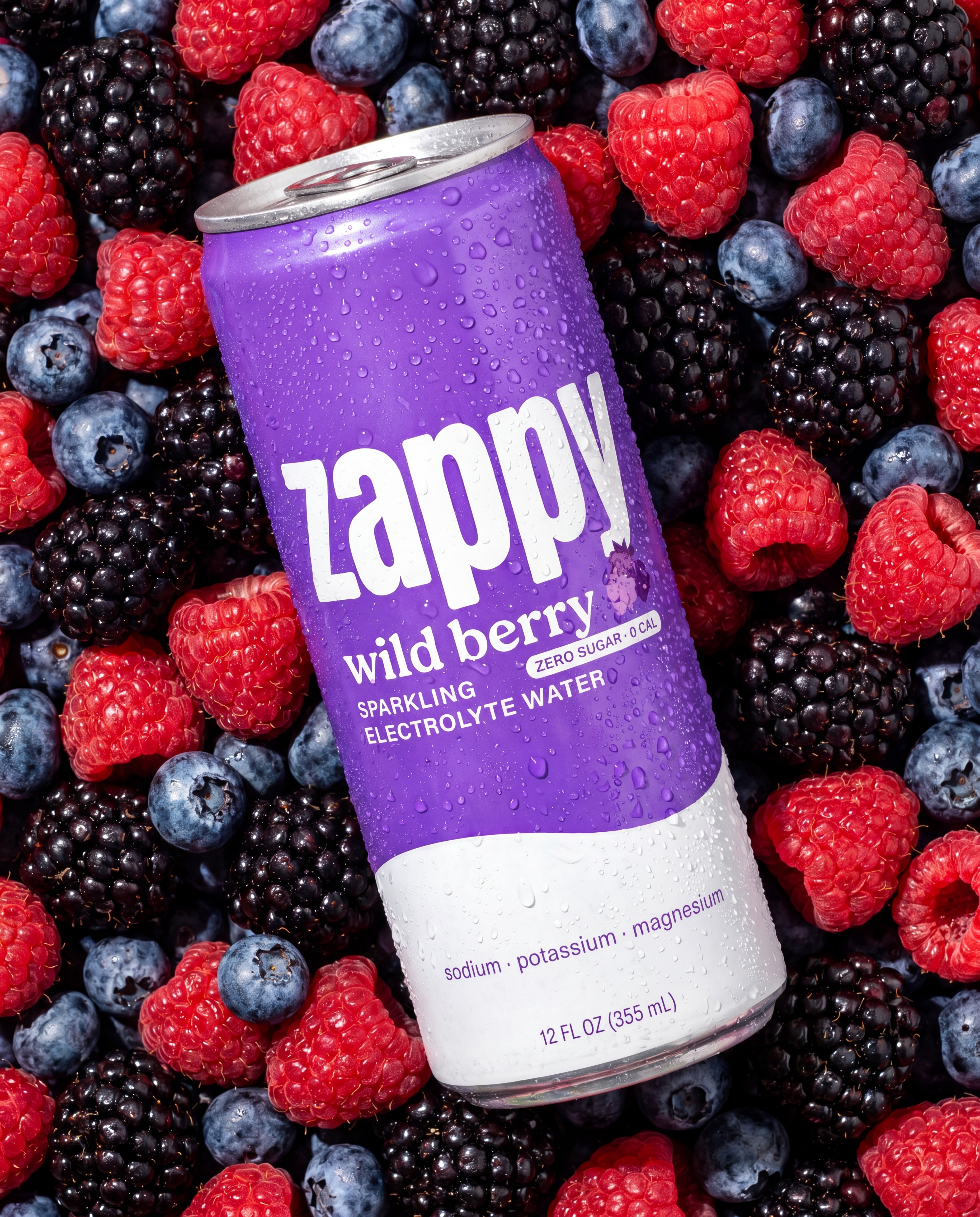 Zappy wild berry campaign poster
